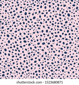 Abstract oval dots pink seamless pattern for wrapping paper, wallpaper, fabrics.Stone floor effect background.