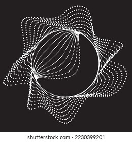 Abstract oval Lines Background with geometric circles . Vector rotating ellipse Line Design . Poster template . Concentric circles logo .Minimal art 