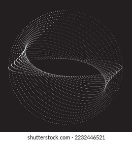 Abstract oval Lines Background with geometric circles . Vector rotating ellipse Line Design . Poster template . Concentric circles logo .Minimal art 