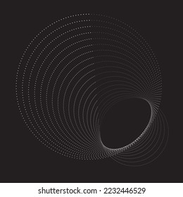 Resumen de líneas ovaladas Fondo con círculos geométricos . Diseño de líneas de elipse giratoria vectorial. Plantilla de póster . Logo de círculos concéntricos .Arte mínimo 