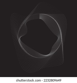 Abstract oval Lines Background with geometric circles . Vector rotating ellipse Line Design . Poster template . Concentric circles logo .Minimal art 