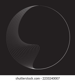 Abstract oval Lines Background with geometric circles . Vector rotating ellipse Line Design . Poster template . Concentric circles logo .Minimal art 