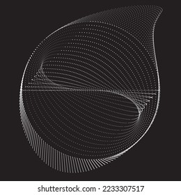 Abstract oval Lines Background with geometric circles . Vector rotating ellipse Line Design . Poster template . Concentric circles logo .Minimal art 