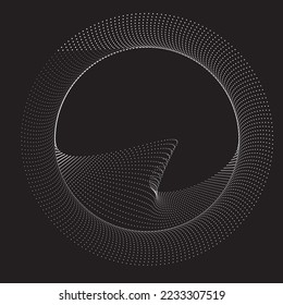 Abstract oval Lines Background with geometric circles . Vector rotating ellipse Line Design . Poster template . Concentric circles logo .Minimal art 