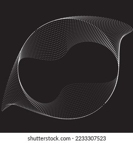 Abstract oval Lines Background with geometric circles . Vector rotating ellipse Line Design . Poster template . Concentric circles logo .Minimal art 