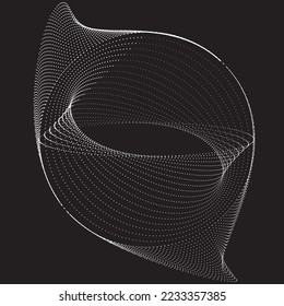 Abstract oval Lines Background with geometric circles . Vector rotating ellipse Line Design . Poster template . Concentric circles logo .Minimal art 