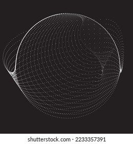 Abstract oval Lines Background with geometric circles . Vector rotating ellipse Line Design . Poster template . Concentric circles logo .Minimal art 