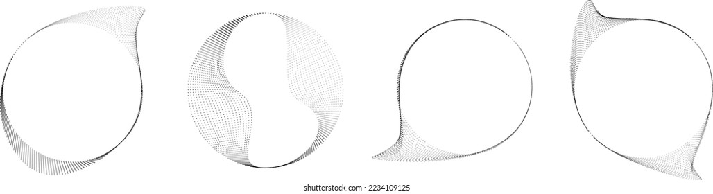 Abstract oval Lines Background with geometric circles . Vector rotating ellipse Line Design . Poster template . Concentric circles logo .Minimal art 