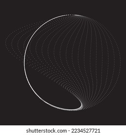 Abstract oval Lines Background with geometric circles . Vector rotating ellipse Line Design . Poster template . Concentric circles logo .Minimal art 