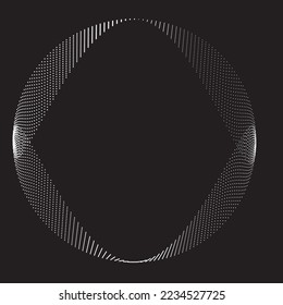 Abstract oval Lines Background with geometric circles . Vector rotating ellipse Line Design . Poster template . Concentric circles logo .Minimal art 