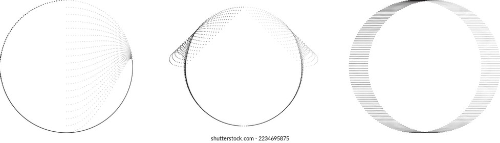 Abstract oval Lines Background with geometric circles . Vector rotating ellipse Line Design . Poster template . Concentric circles logo .Minimal art 