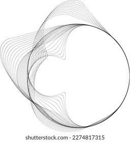 Abstract oval Lines Background with geometric circles . Vector rotating ellipse Line Design . Poster template . Concentric circles logo .Minimal art 