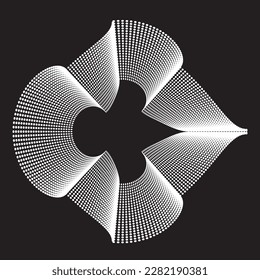 Abstract oval Lines Background with geometric circles . Vector rotating ellipse Line Design . Poster template . Concentric circles logo .Minimal art 