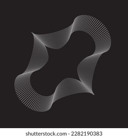 Abstract oval Lines Background with geometric circles . Vector rotating ellipse Line Design . Poster template . Concentric circles logo .Minimal art 