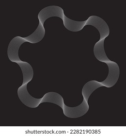 Abstract oval Lines Background with geometric circles . Vector rotating ellipse Line Design . Poster template . Concentric circles logo .Minimal art 