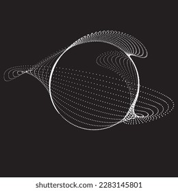 Abstract oval Lines Background with geometric circles . Vector rotating ellipse Line Design . Poster template . Concentric circles logo .Minimal art 