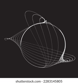 Abstract oval Lines Background with geometric circles . Vector rotating ellipse Line Design . Poster template . Concentric circles logo .Minimal art 