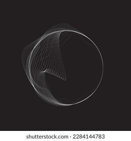 Abstract oval Lines Background with geometric circles . Vector rotating ellipse Line Design . Poster template . Concentric circles logo .Minimal art 