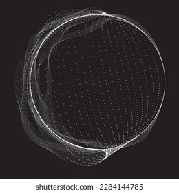 Abstract oval Lines Background with geometric circles . Vector rotating ellipse Line Design . Poster template . Concentric circles logo .Minimal art 