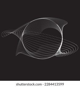 Abstract oval Lines Background with geometric circles . Vector rotating ellipse Line Design . Poster template . Concentric circles logo .Minimal art 