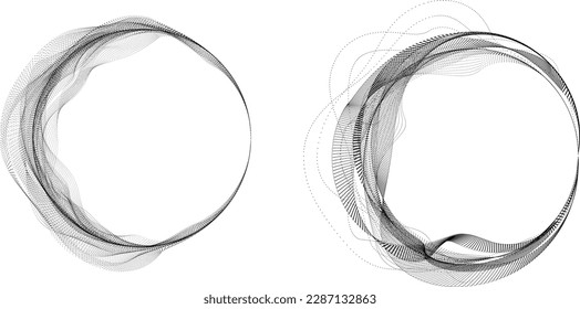 Abstract oval Lines Background with geometric circles . Vector rotating ellipse Line Design . Poster template . Concentric circles logo .Minimal art 