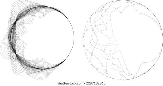 Resumen de líneas ovaladas Fondo con círculos geométricos . Diseño de líneas de elipse giratoria vectorial. Plantilla de póster . Logo de círculos concéntricos .Arte mínimo 