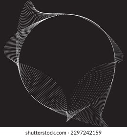 Abstract oval Lines Background with geometric circles . Vector rotating ellipse Line Design . Poster template . Concentric circles logo .Minimal art 