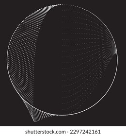 Abstract oval Lines Background with geometric circles . Vector rotating ellipse Line Design . Poster template . Concentric circles logo .Minimal art 