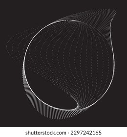 Abstract oval Lines Background with geometric circles . Vector rotating ellipse Line Design . Poster template . Concentric circles logo .Minimal art 