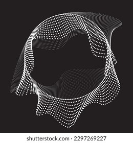 Abstract oval Lines Background with geometric circles . Vector rotating ellipse Line Design . Poster template . Concentric circles logo .Minimal art 