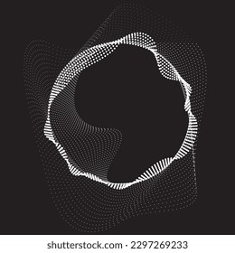 Abstract oval Lines Background with geometric circles . Vector rotating ellipse Line Design . Poster template . Concentric circles logo .Minimal art 