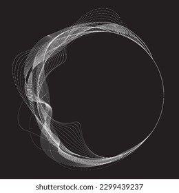 Abstract oval Lines Background with geometric circles . Vector rotating ellipse Line Design . Poster template . Concentric circles logo .Minimal art 