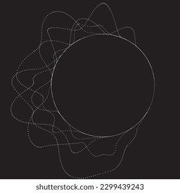 Abstract oval Lines Background with geometric circles . Vector rotating ellipse Line Design . Poster template . Concentric circles logo .Minimal art 