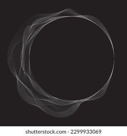Abstract oval Lines Background with geometric circles . Vector rotating ellipse Line Design . Poster template . Concentric circles logo .Minimal art 