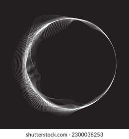 Abstract oval Lines Background with geometric circles . Vector rotating ellipse Line Design . Poster template . Concentric circles logo .Minimal art 