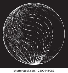 Abstract oval Lines Background with geometric circles . Vector rotating ellipse Line Design . Poster template . Concentric circles logo .Minimal art 