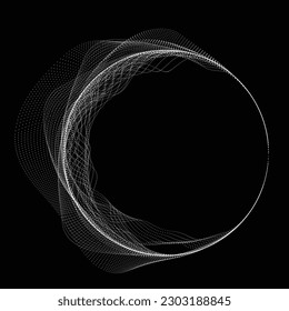 Abstract oval Lines Background with geometric circles . Vector rotating ellipse Line Design . Poster template . Concentric circles logo .Minimal art 