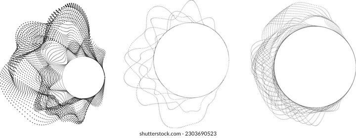 Abstract oval Lines Background with geometric circles . Vector rotating ellipse Line Design . Poster template . Concentric circles logo .Minimal art 