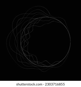 Abstract oval Lines Background with geometric circles . Vector rotating ellipse Line Design . Poster template . Concentric circles logo .Minimal art 