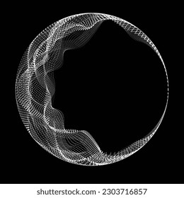 Abstract oval Lines Background with geometric circles . Vector rotating ellipse Line Design . Poster template . Concentric circles logo .Minimal art 