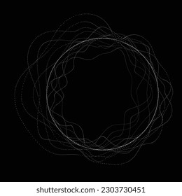 Abstract oval Lines Background with geometric circles . Vector rotating ellipse Line Design . Poster template . Concentric circles logo .Minimal art 