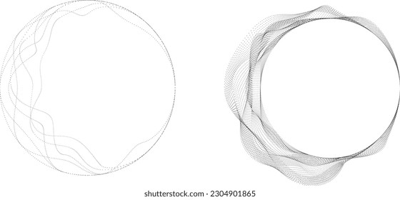 Abstract oval Lines Background with geometric circles . Vector rotating ellipse Line Design . Poster template . Concentric circles logo .Minimal art 