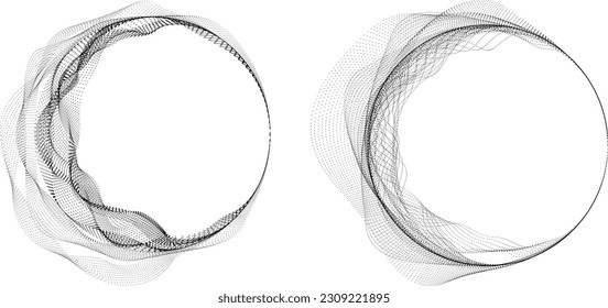 Abstract oval Lines Background with geometric circles . Vector rotating ellipse Line Design . Poster template . Concentric circles logo .Minimal art 