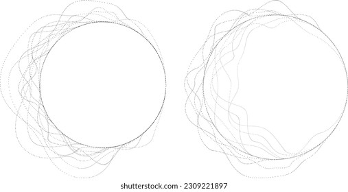 Abstract oval Lines Background with geometric circles . Vector rotating ellipse Line Design . Poster template . Concentric circles logo .Minimal art 