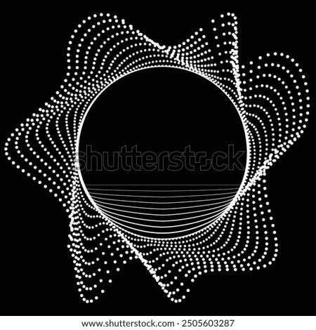 Abstract oval Lines Background with geometric circles . Vector rotating ellipse Line Design . Poster template . Concentric circles logo .Minimal art 