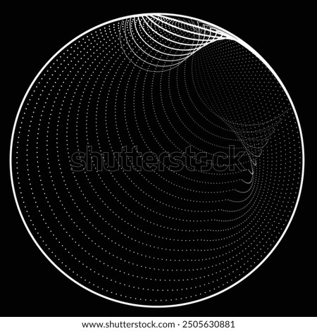 Abstract oval Lines Background with geometric circles . Vector rotating ellipse Line Design . Poster template . Concentric circles logo .Minimal art 