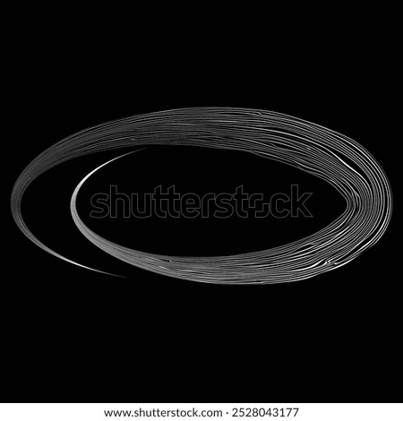 Abstract oval Lines .Elliptical frame with many circles . Vector highlight ellipse line design .Spiral line art border frame .Concentric oval circles logo .Doodle strokes in spiral form .