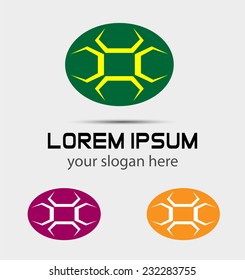 Abstract oval logo 