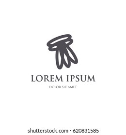 abstract oval rings corporate logo