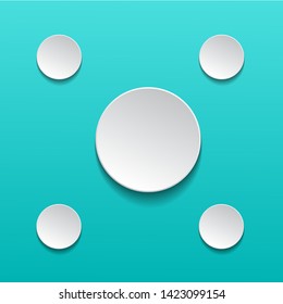 Abstract ovelapping circle background. Template design